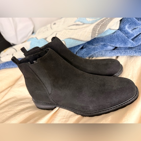 Sonoma Chelsea Boots Elegant Black Ankle Booties suede - Picture 1 of 3